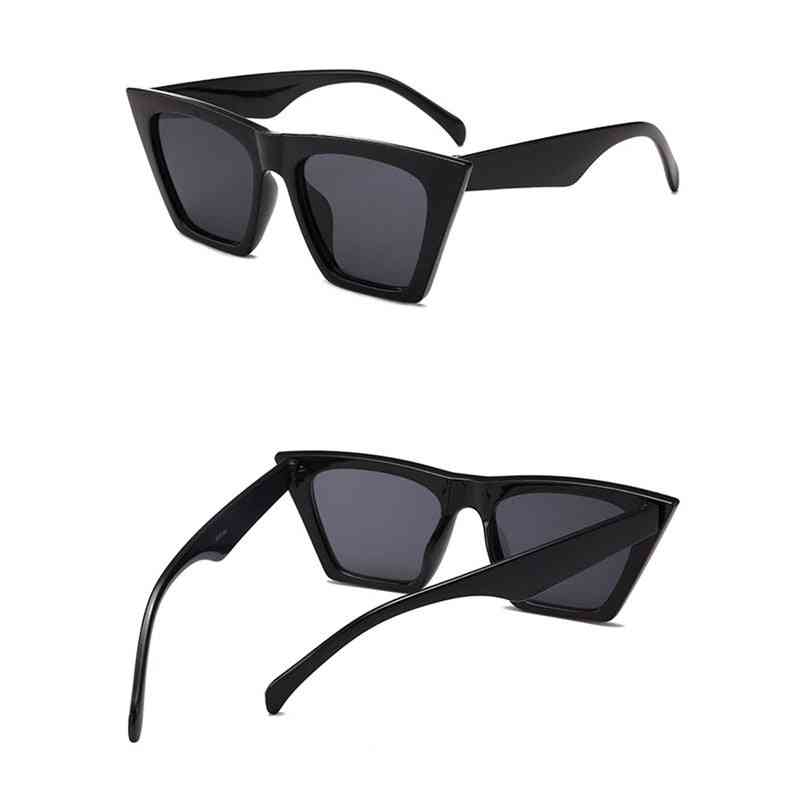 Damskie okulary przeciwsłoneczne w stylu kocich oczu, modne odcienie, popularne gogle dla kierowców
