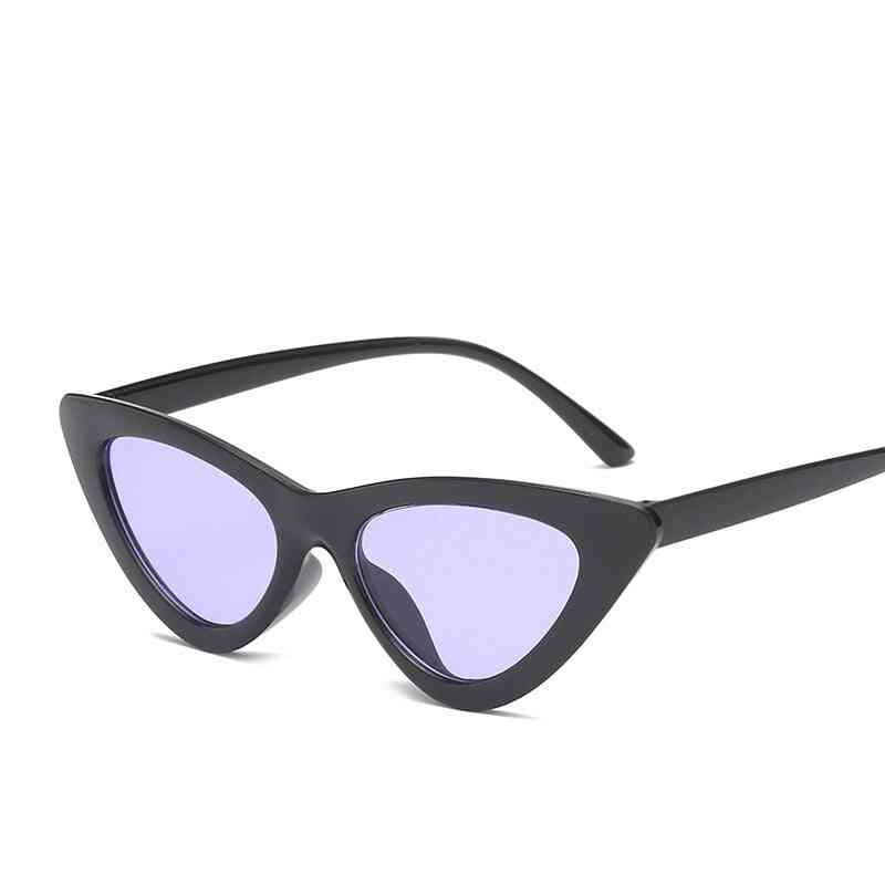 Sombras de ojos de gato de moda para mujer, gafas de conductor, gafas de color caramelo uv integradas