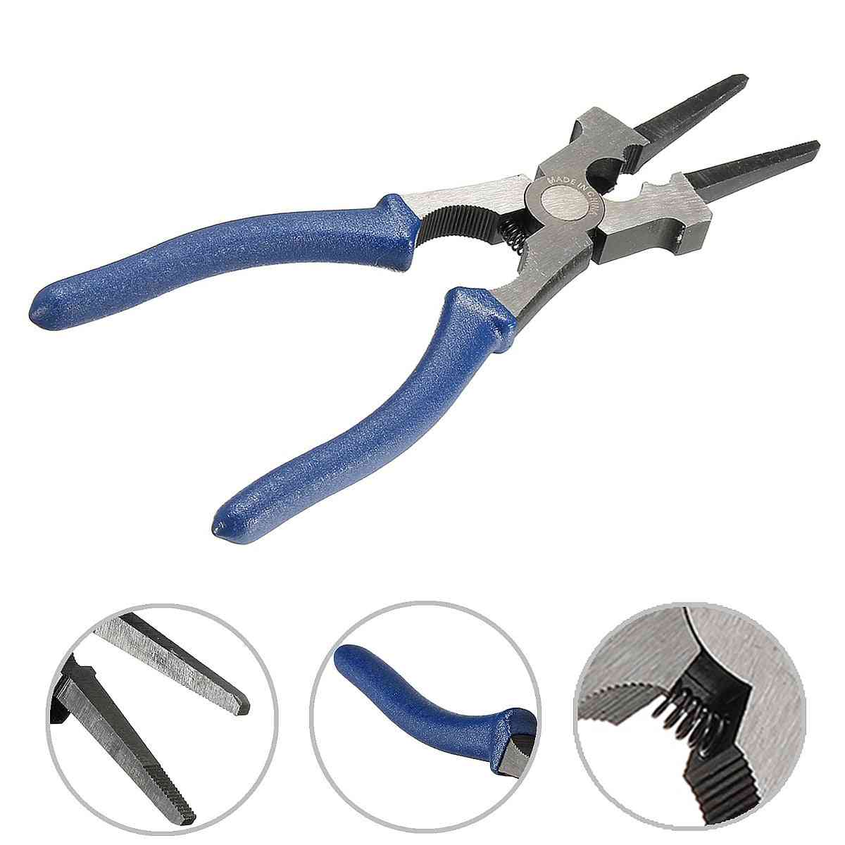Carbon Steel Flat Mouth Mig Welding Pliers Insulated Handle