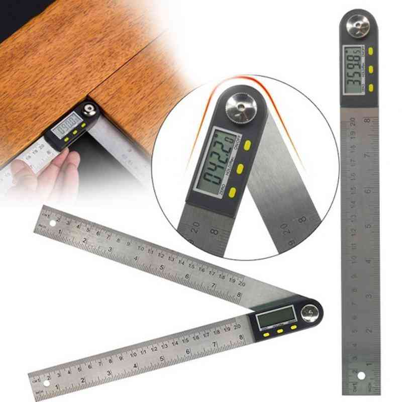 Stainless Steel Digital Protractor Angle Ruler Angle Finder Meter