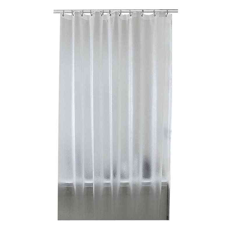 Plastic Waterproof Shower Curtain, Translucent Thickened Bath Frosted Atmosphere Partition