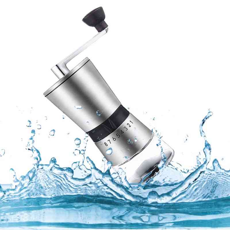 Durable Stainless Steel Hand Crank Grinding Conical Ceramic Coffee Grinder