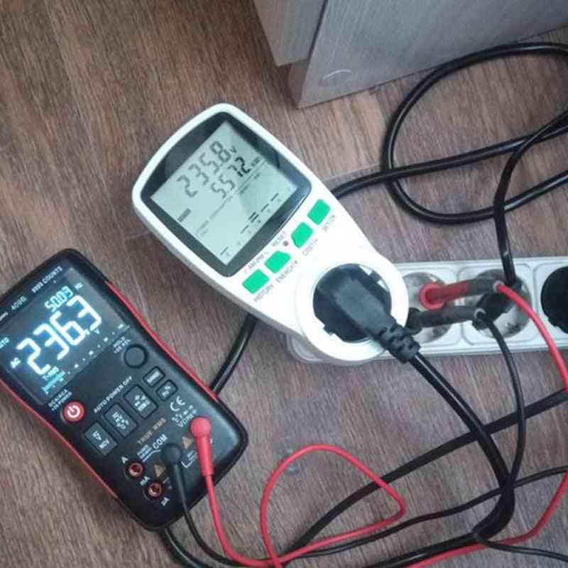 Digital Lcd Energy Wattmeter Electricity Kwh Power Meter Measuring Analyzer