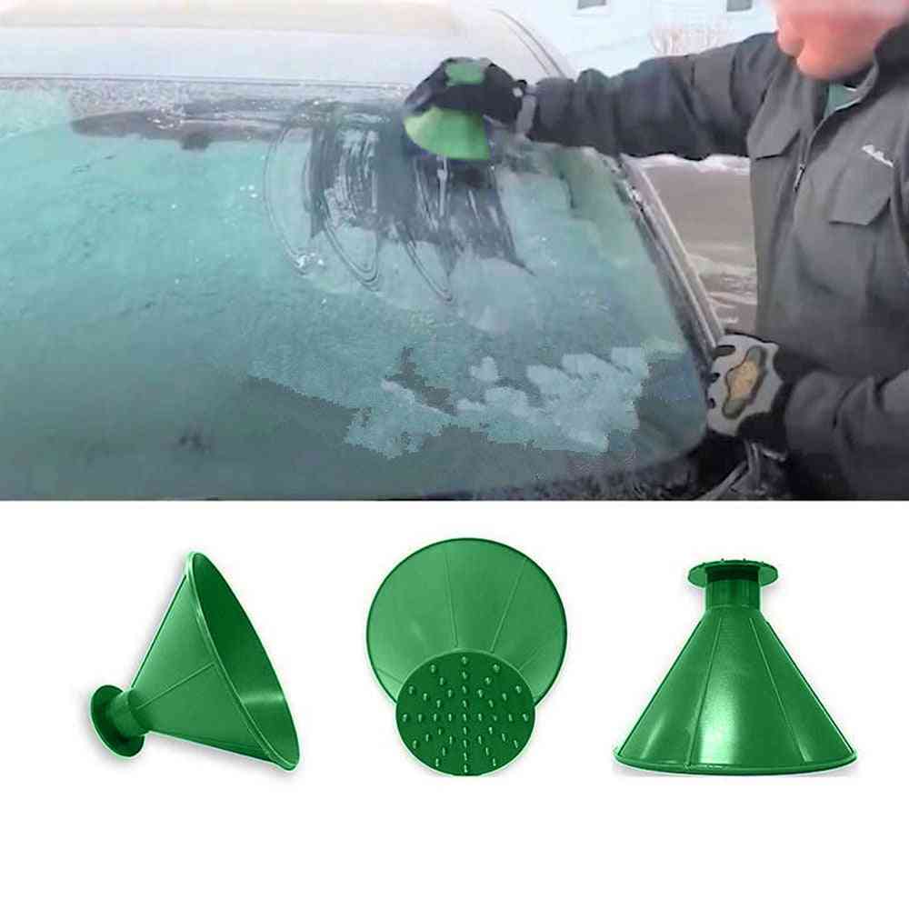 Cone de descongelador em forma de funil de removedor de neve para gelo de carro