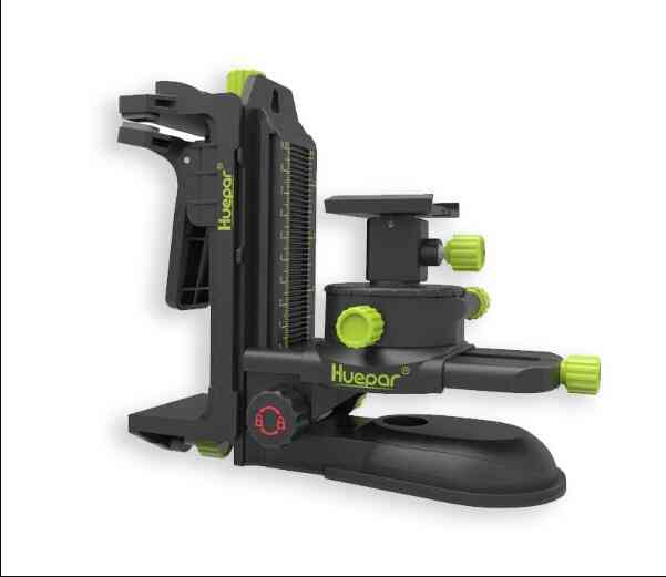 Bracket Laser Level-adapter Multifunctional Magnetic Pivoting Base With Adjustable Clip  (green)