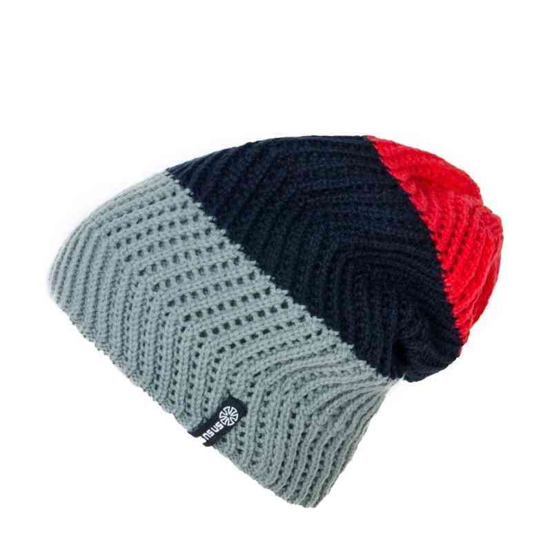 Pălării de iarnă pentru snowboard, pălărie tricotată cu capotă caldă pentru schi rezistent la vânt