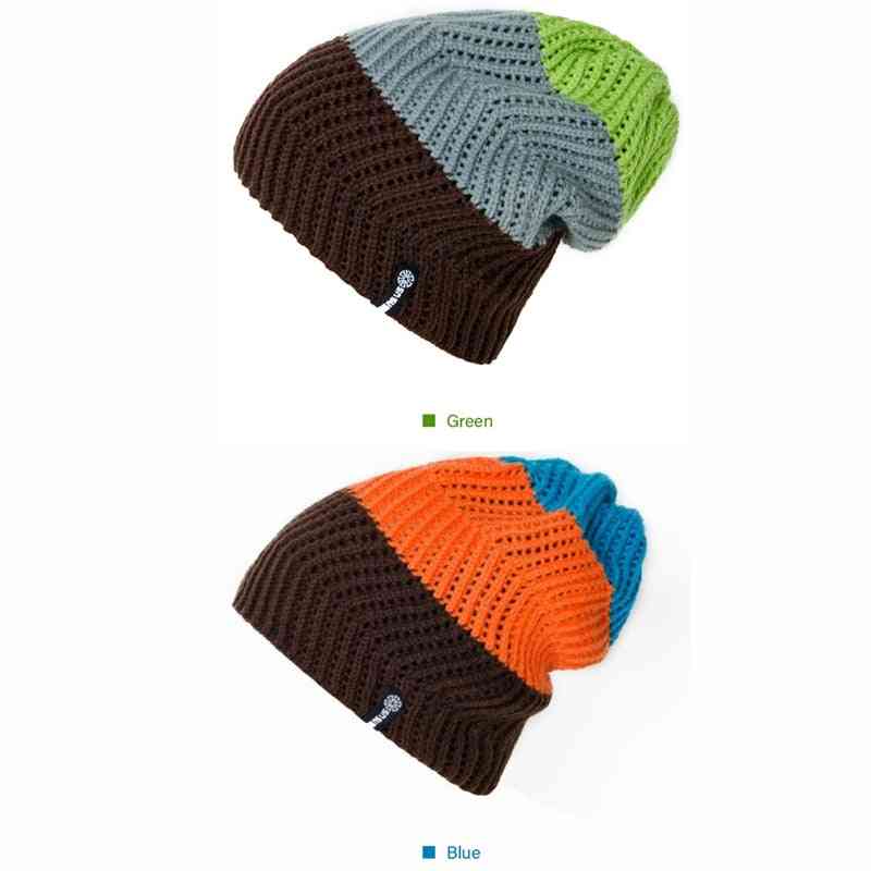 Snowboard Winter Hats, Windproof Skiing Warm Bonnet Knit Hat