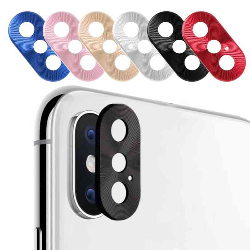 Metal Rear Back Camera Protector Protective Lens Case Ring Cover For Iphone X