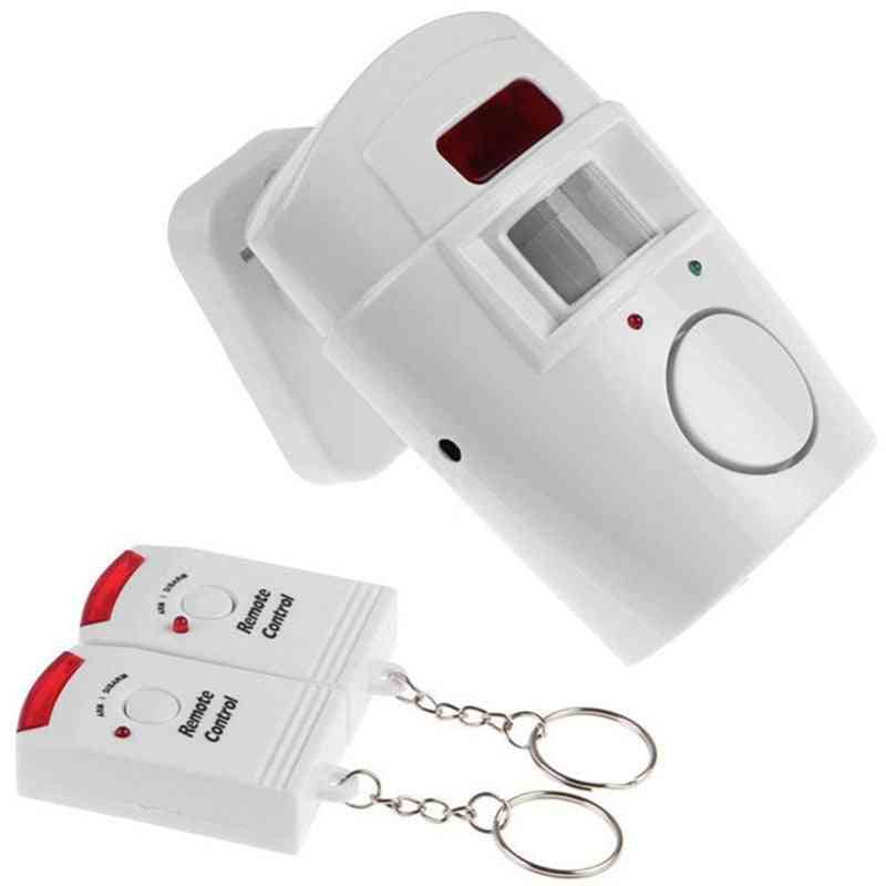 Wireless Remote Controlled Mini Alarm With Ir Infrared, Motion Sensor Detector