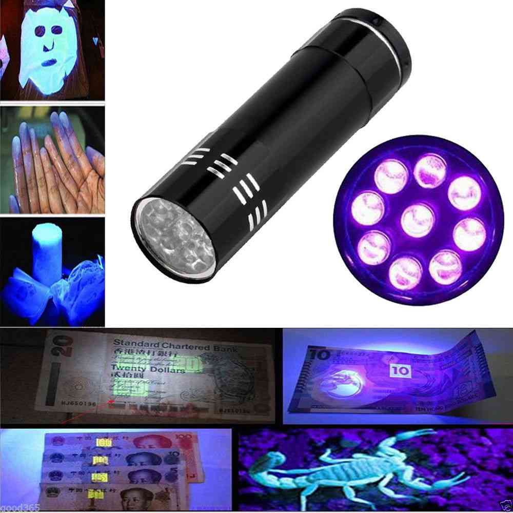 Multi-functional Cash Checker Ultra Violet Flashlight