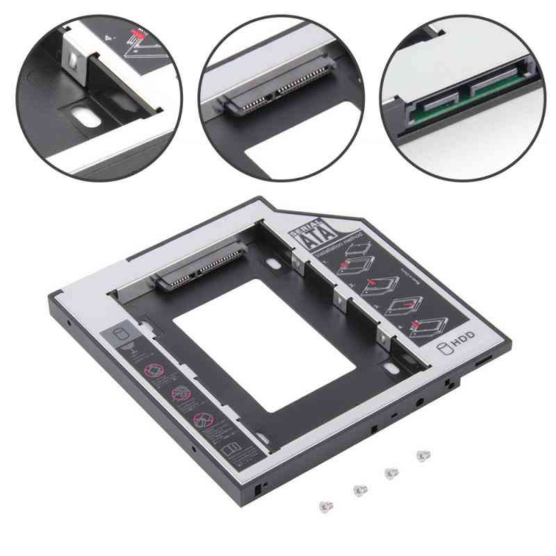 Pour Ordinateur  Sata 2nd Ii Hdd Ssd Hard Universal Drive Caddy For Laptop Cd Dvd-rom