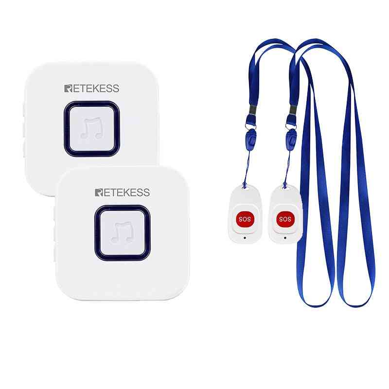 Retekess Caregiver Pager Wireless Sos Call Button Nurse/call Alert Patient Help System
