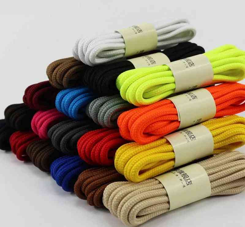Round Solid Shoelaces, Top Quality Polyester Shoes, Classic Sneakers Boots String