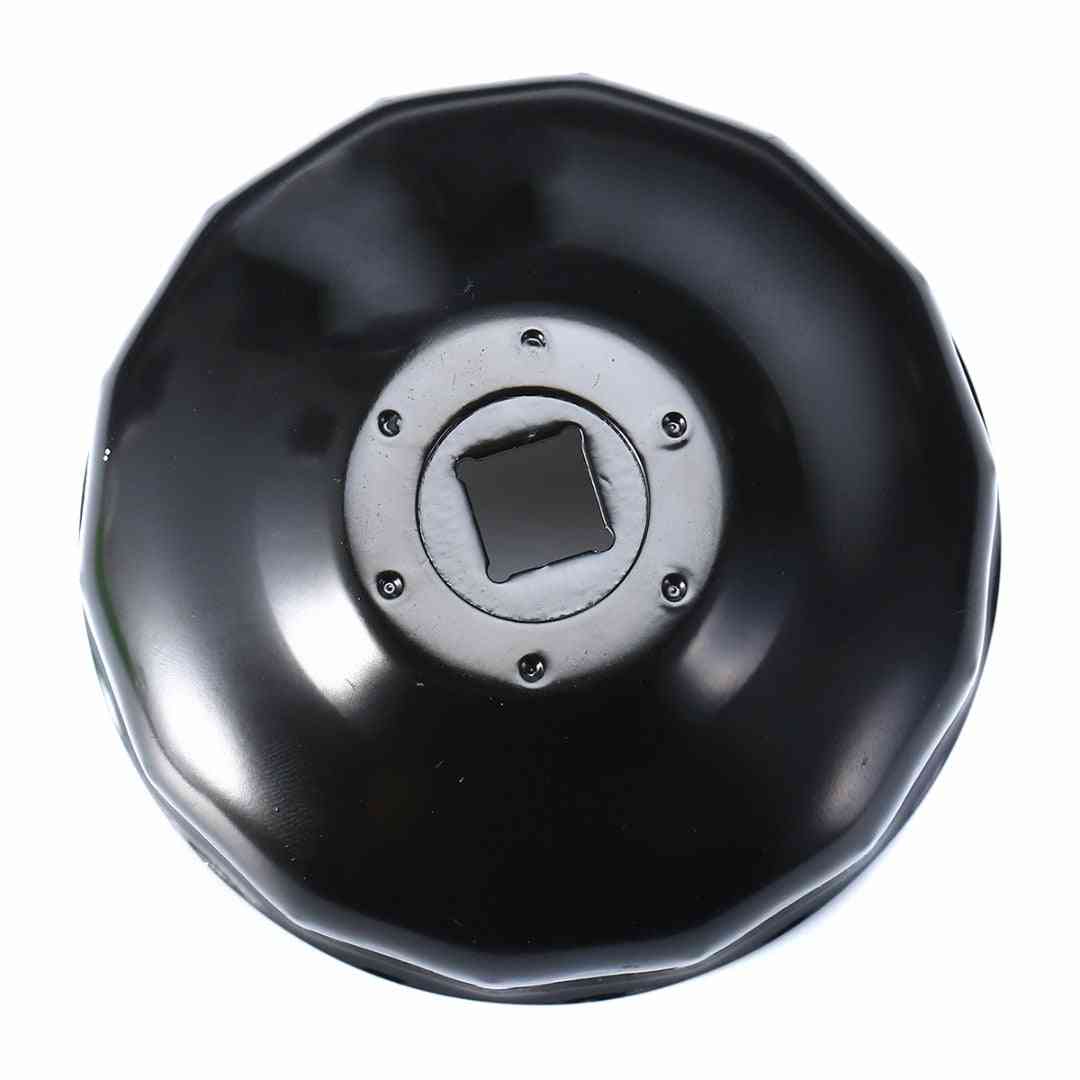 Durable Black Steel 14 Flutes Car Oil Filter Cap