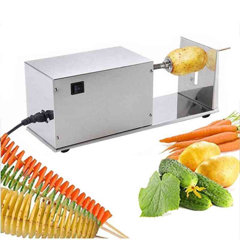 Potato Slicer Electric Rotating Machine - Commercial Home Equipment