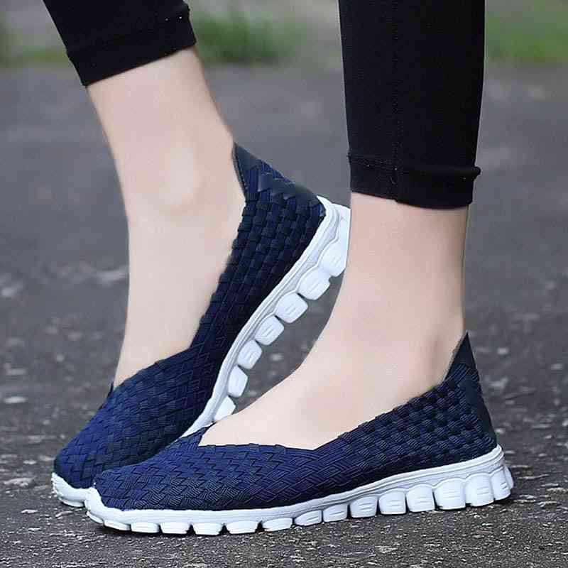 Women Summer Casual Flats Breathable Female Walking Shoes