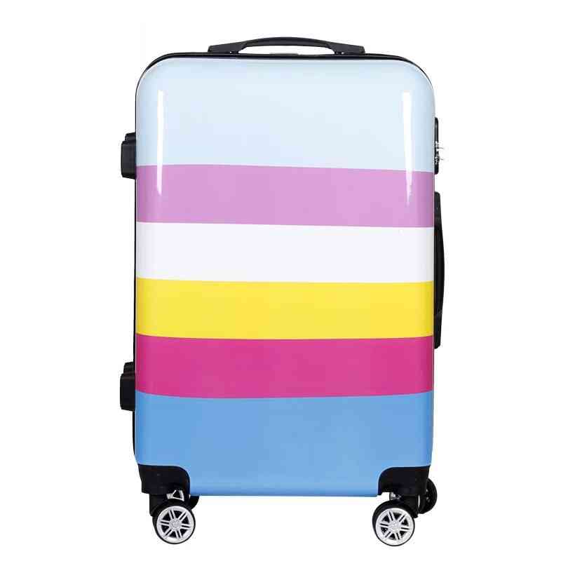 New Fashion Trolley Suitcase, Carry On Travel Valise Bag, Quality Luxury Rolling Luggage Boarding Password Pc Cute Box