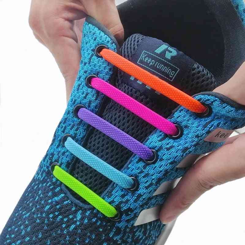 Unisex Silicone Elastic Shoelaces For Sneakers