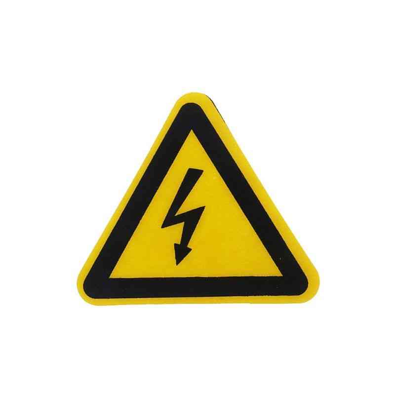 Zelfklevende etiketten, elektrische schok gevaar waarschuwing veiligheid pvc waterdichte stickers
