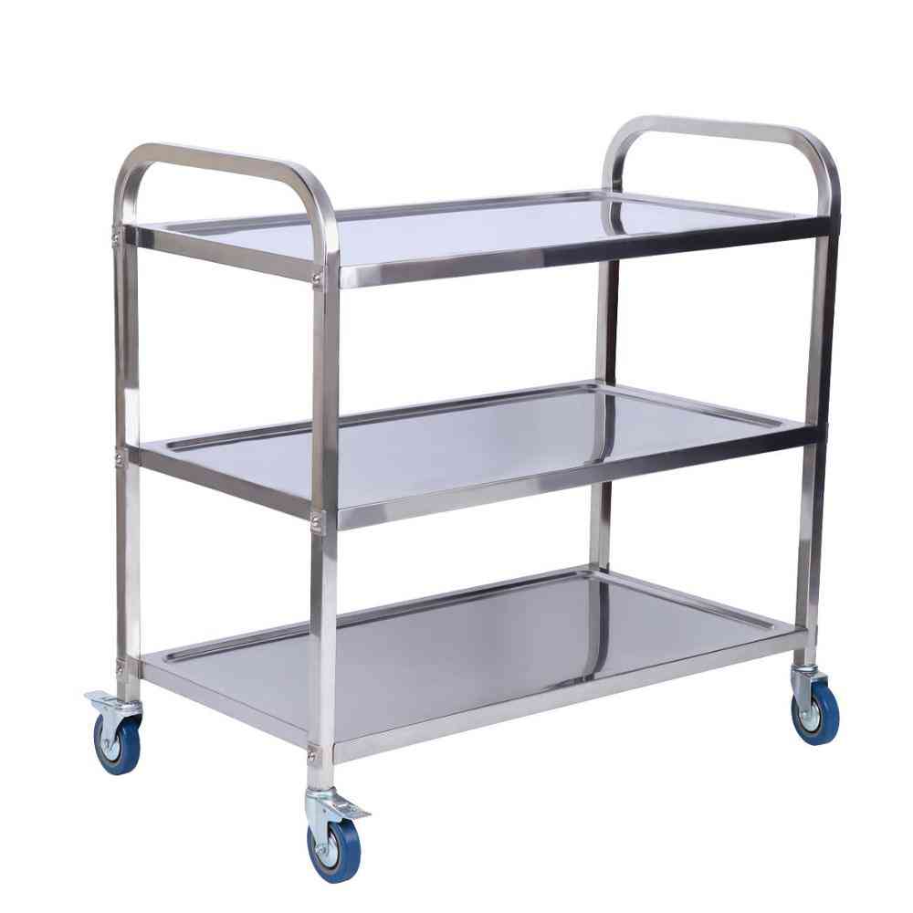 Tiers Kitchen Catering Rolling Trolley