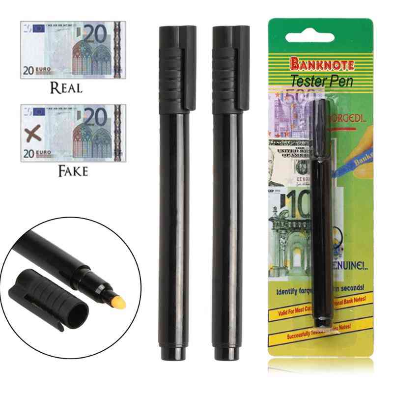 Currency Detector Counterfeit Marker, Fake Banknotes Tester Pen