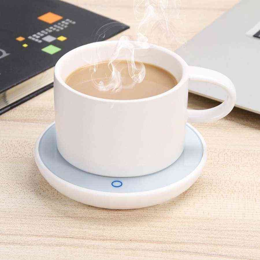 Calentador de taza de café de oficina, leche de invierno, almohadilla térmica para taza de té