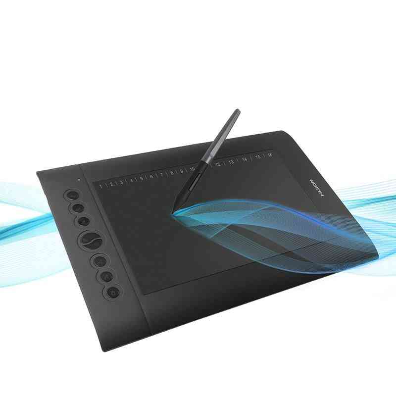 Taiteilijan suunnittelupiirustus huion h610 pro v2 digitaaliset graafiset tabletit