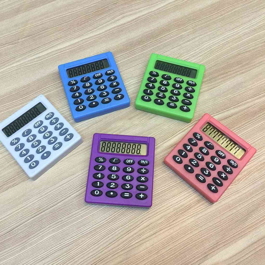 Mini calculadora de bolsillo de dibujos animados