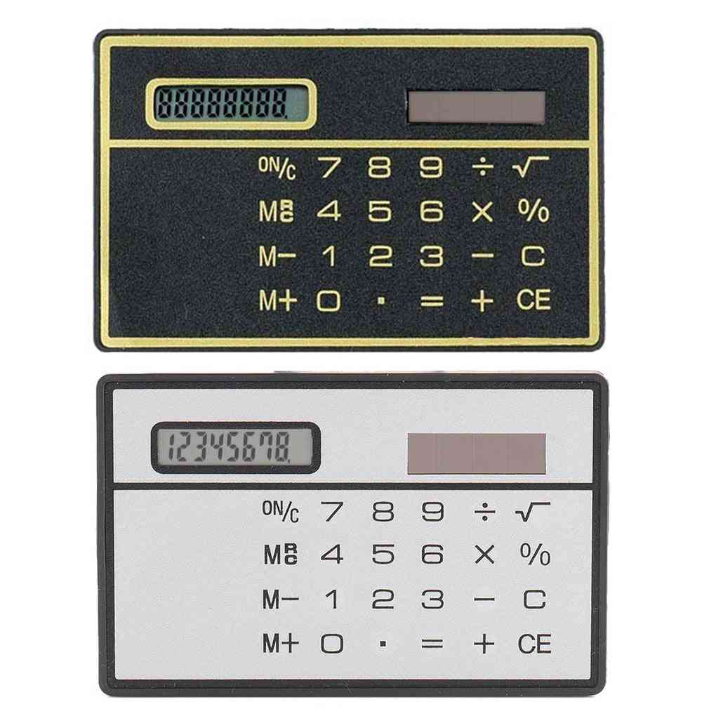 Ultra Thin Solar Power Calculator With Touch Screen