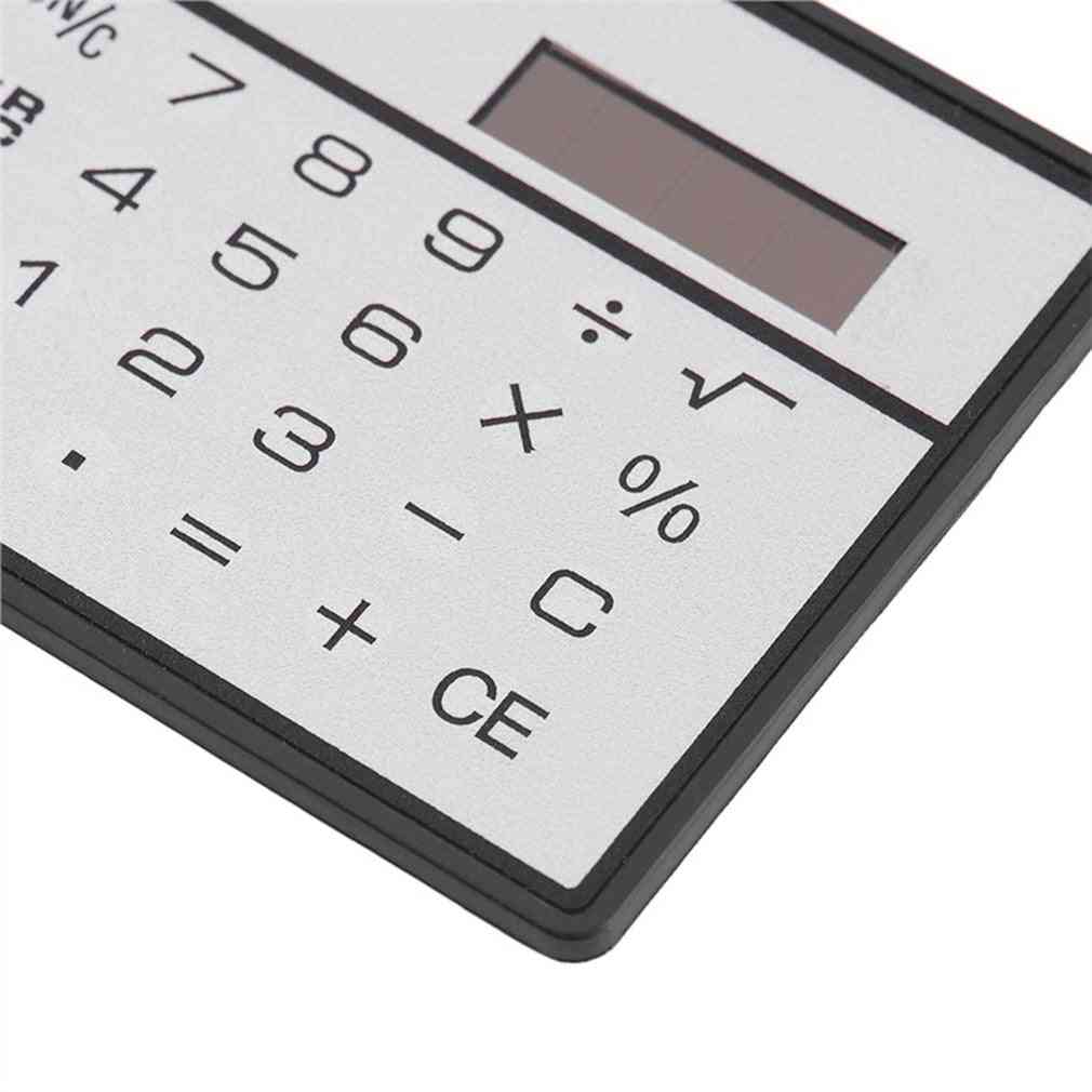 Ultra tynn solenergi kalkulator med berøringsskjerm