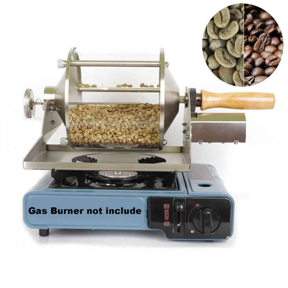Small Household Fuel Gas, Direct Fire Roaster, Glass Transparent Visualization Coffee Beans, Baking Machine