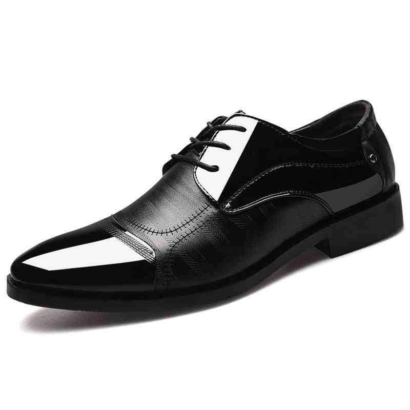 Autumn Men Business Office Oxford Leather Shoes