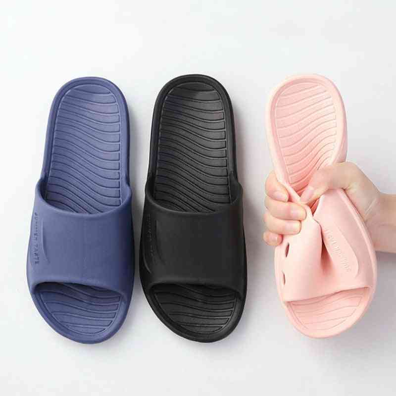 Men Summer Slippers Simple Non-slip Bathroom Indoor Shoes