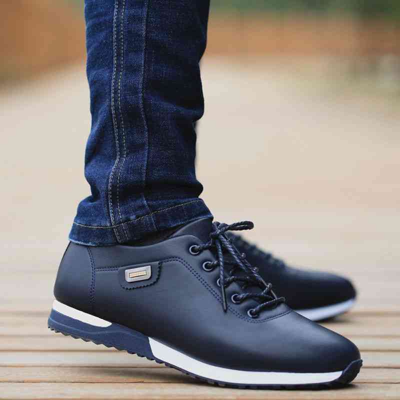 Men's Leather Business Casual Outdoor Breathable Fashion Shoe, Sneakers