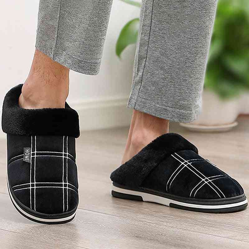 Men's Slippers Warm Antiskid Sturdy Sole Shoes