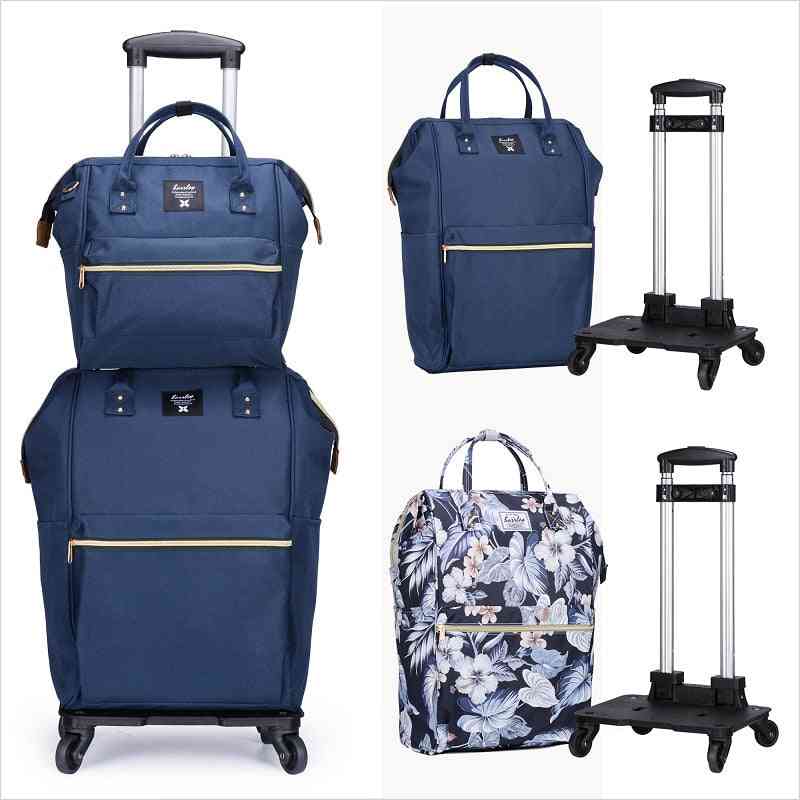Luggage Bag Travel Duffle Trolley Bag Rolling Suitcase Trolley