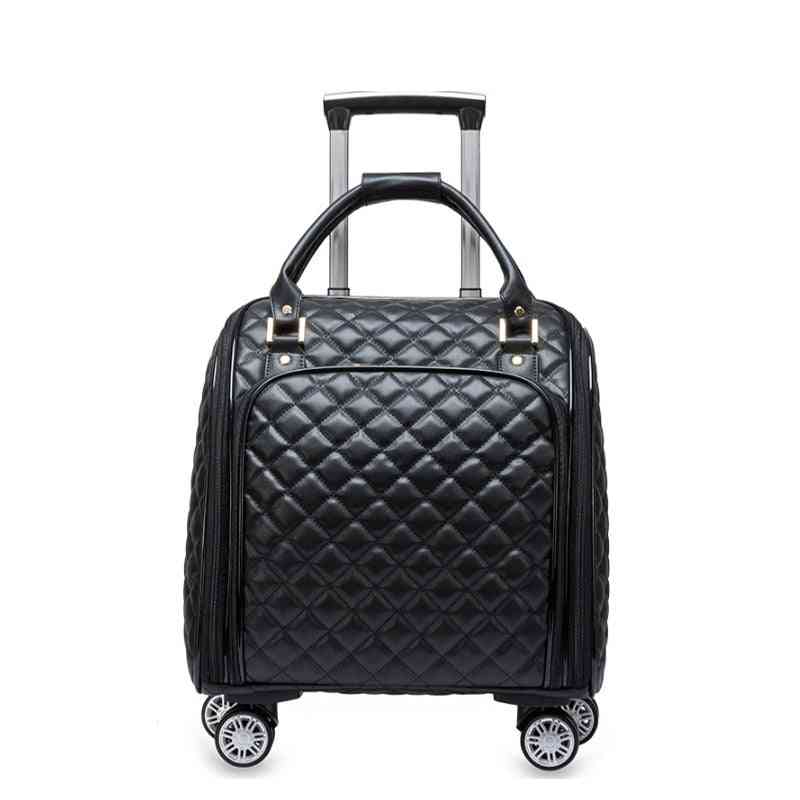 Women Spinner Travel Hand Luggage Trolley Bag With Wheels