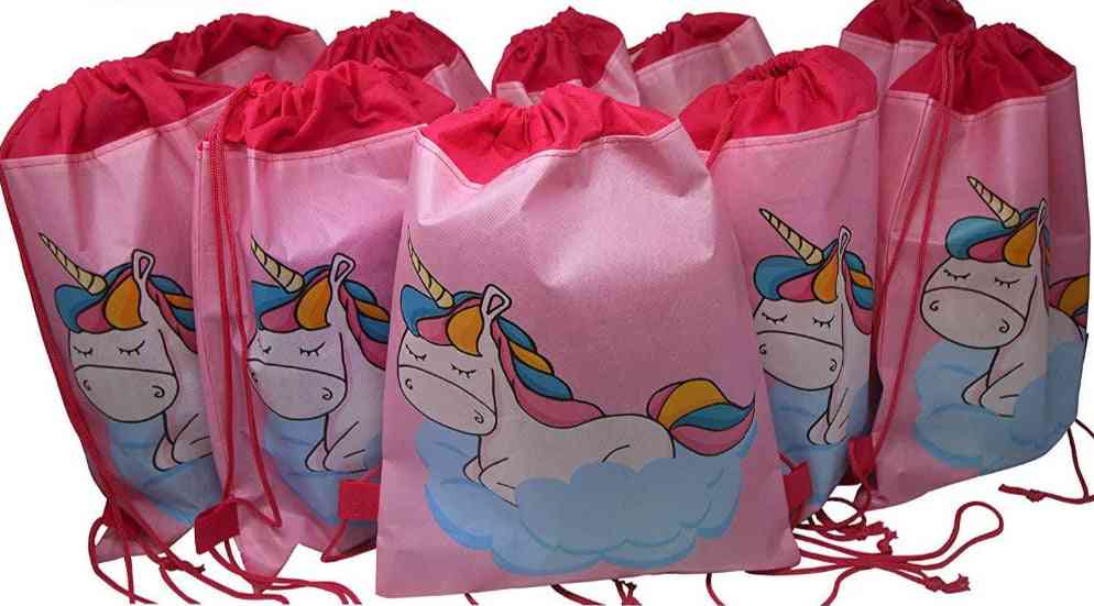 Unicorn Drawstring Bag, Cartoon School Backpacks