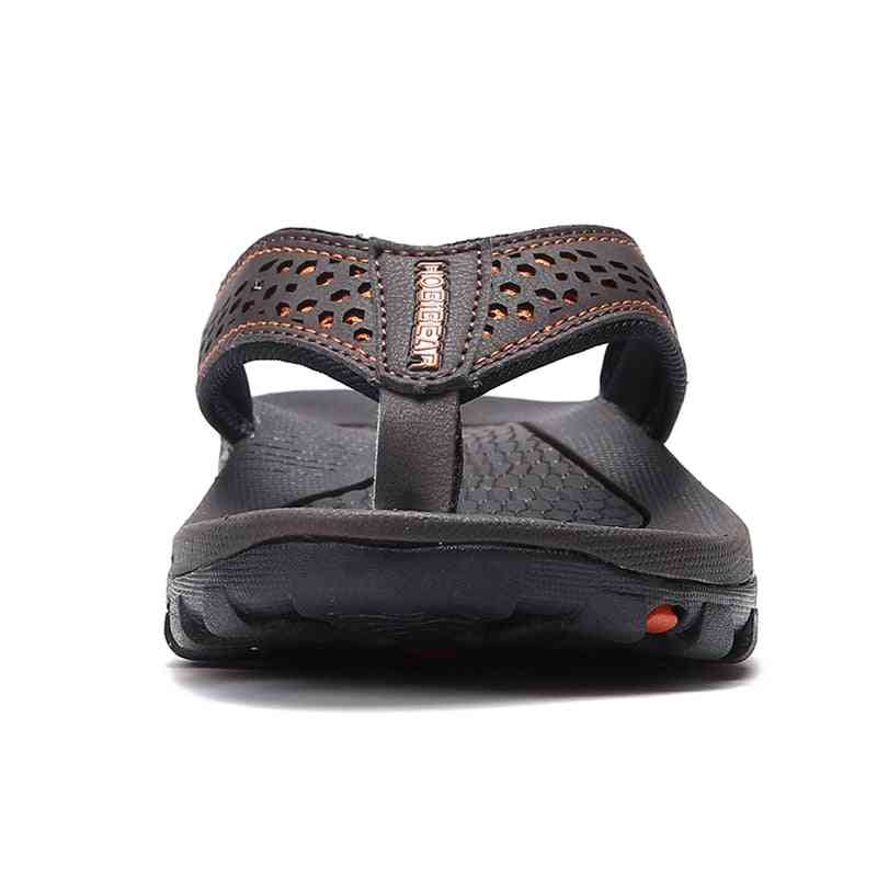 Pu läder sommar tofflor strand sandaler komfort & casual skor för män