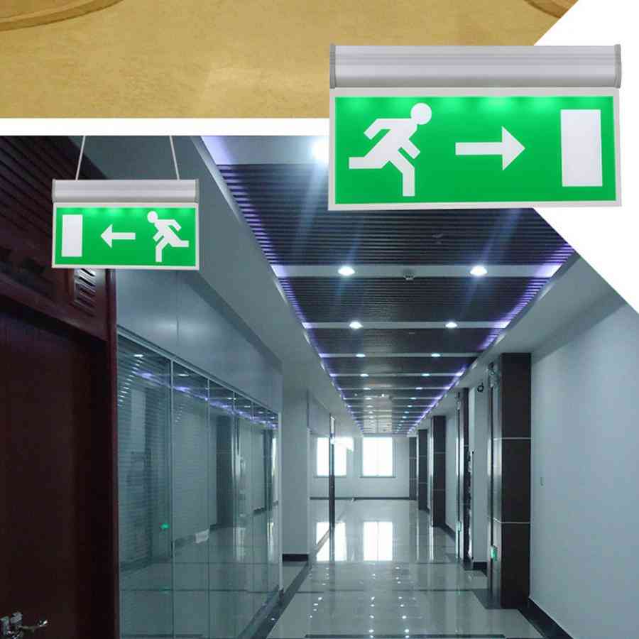 Led Emergency Exit Sign Light For Safety Evacuation