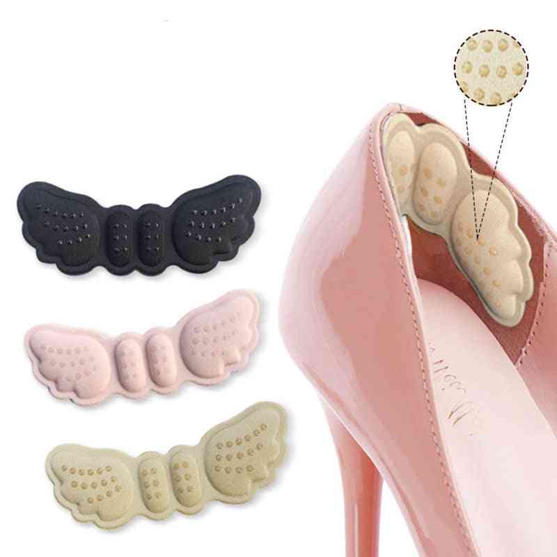 2pcs Butterfly Heel Insoles Stickers Pad-foot Care, Anti Abrasion Cushion