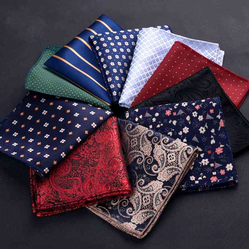 Unisex Square Shaped Pocket Size Colorful Handkerchief