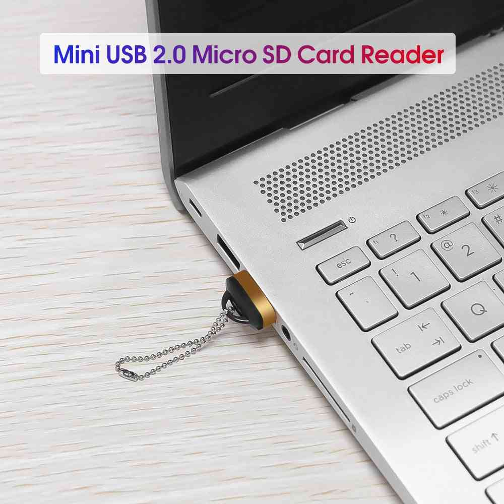 Mini adaptador de lector de tarjetas usb 2.0 de alta velocidad