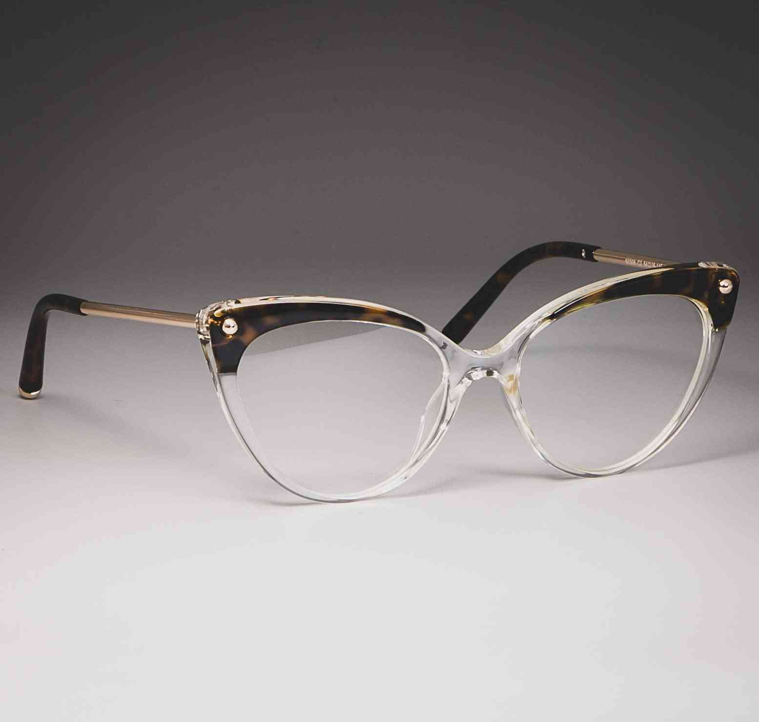 Cat Eye Glasses Frames, Women Trending Rivet Styles Optical