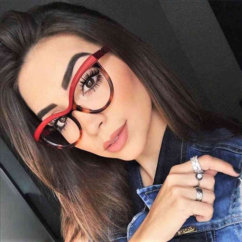 Ladies Eyebrows Square Frames Women Brand Designer Optical Fashion Eyeglasses Computers
