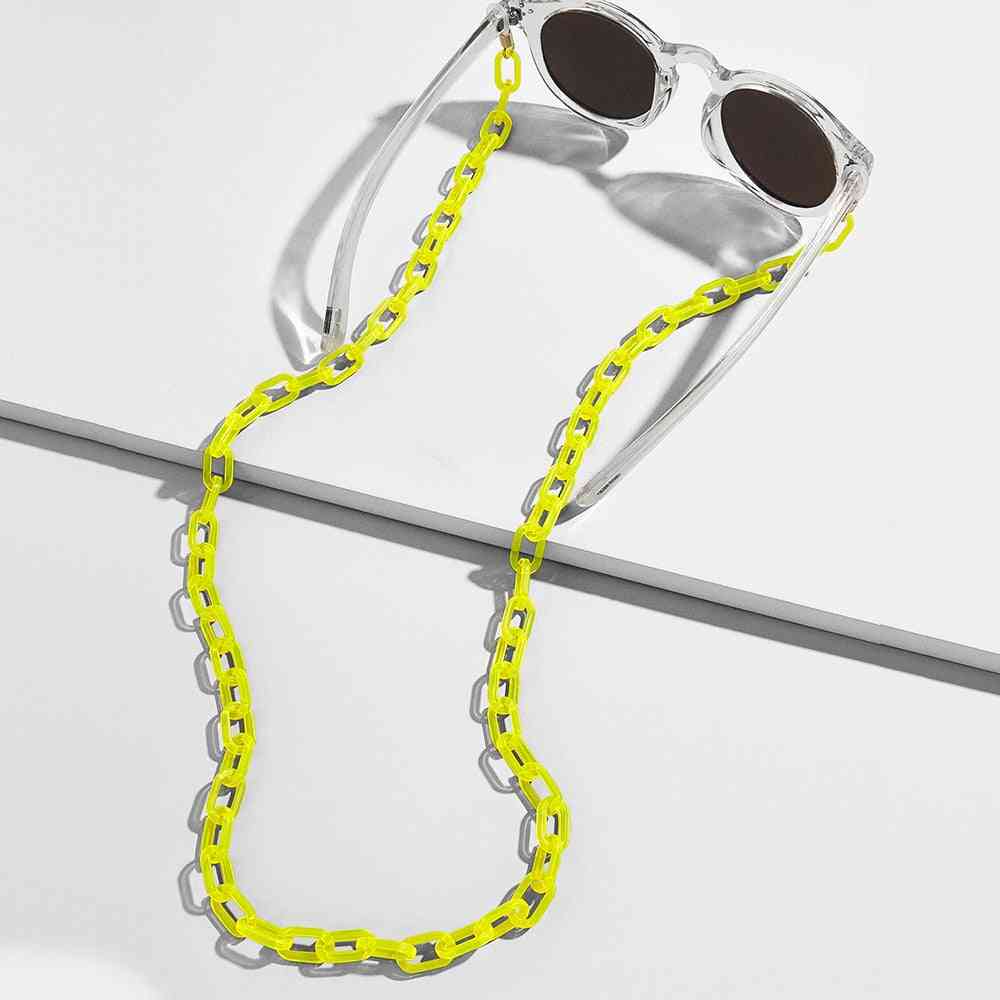 Wide Acrylic, Anti-slip And Adjustable Eyeglass Holder Neck Chains