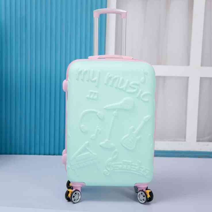 Abs Hard Cute Travel Suitcase On Wheels