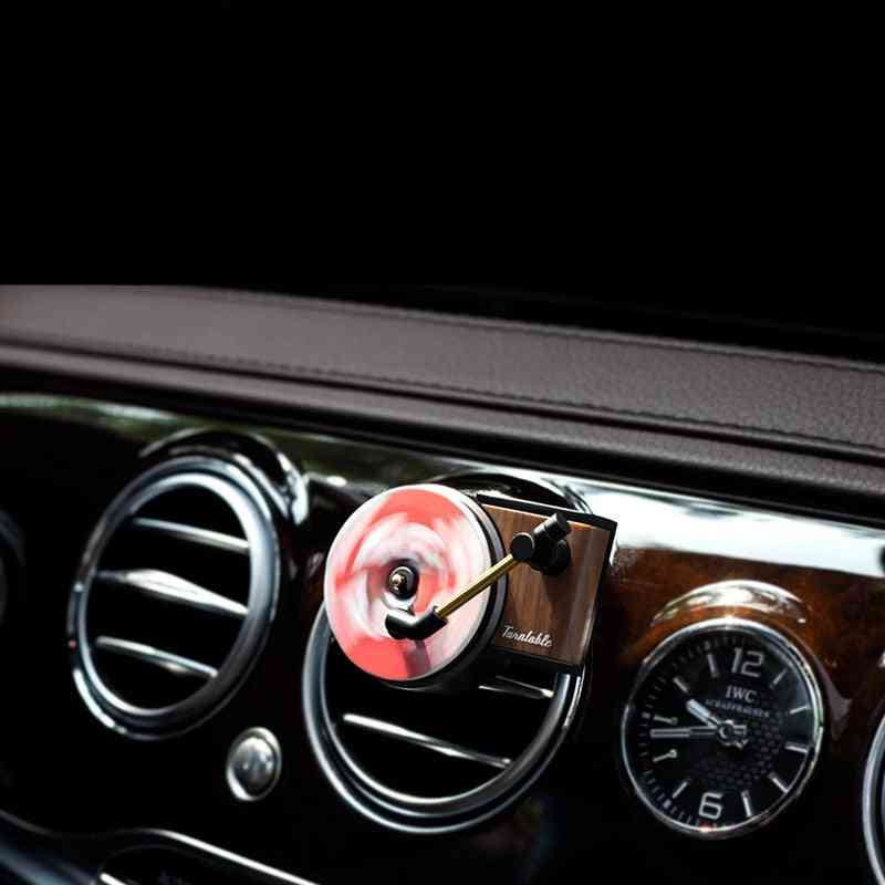 Car Air Freshener Record Player Perfume - Auto Air Vent Clips Interior Accessories
