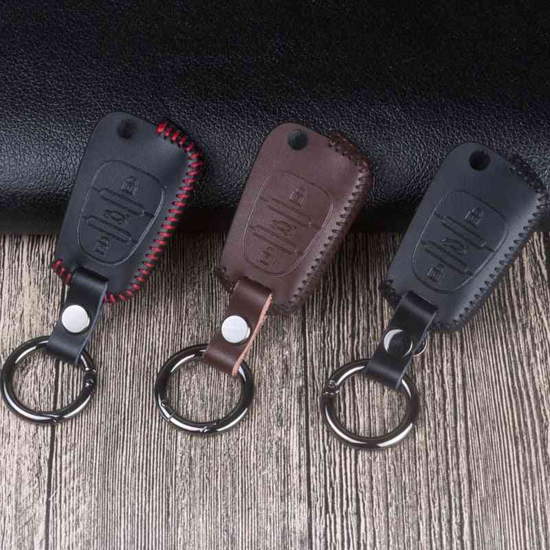 Leather Car Remote Key Case Cover