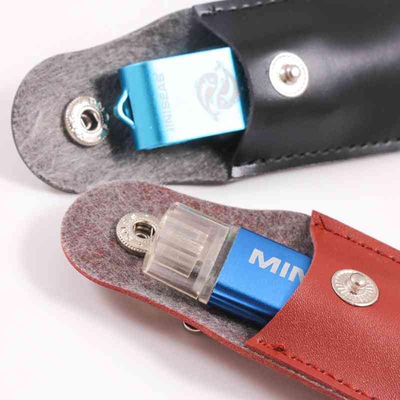 Väska fall skyddande läder nyckelring för usb flash-enhet pendrive minnessticka otg